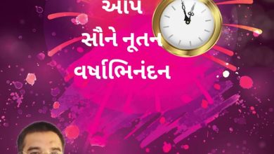 આપ સૌને નૂતન વર્ષ અભિનંદન