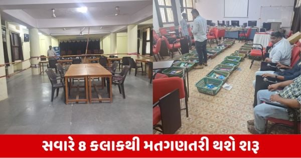 Kachchh: 10 કેન્દ્ર પર 1,450 કર્મચારીઓ મતગણતરીની કામગીરીમાં જોતરાશે Kachchh: 10 કેન્દ્ર પર 1,450 કર્મચારીઓ મતગણતરીની કામગીરીમાં જોતરાશે